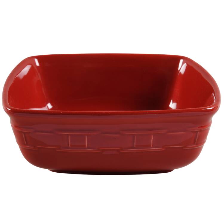 Woven Traditions Tomato (Red) 8" Square Baker
