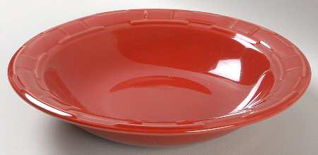 Woven Traditions Tomato (Red) 9" Individual Pasta Bowl