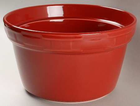 Woven Traditions Tomato (Red) 2 Qt Round Covered Casserole No Lid