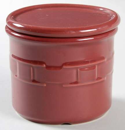 Woven Traditions Tomato (Red) 1 Pint Crock with Coaster Lid