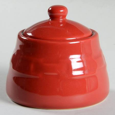 Woven Traditions Tomato (Red) Sugar Bowl & Lid