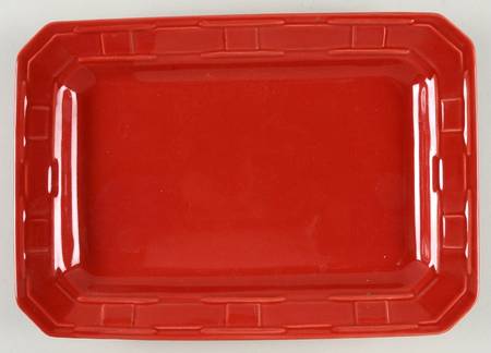 Woven Traditions Tomato (Red) 13" Rectangular Serving Platter
