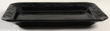 Woven Traditions Ebony 13" Rectangular Serving Platter