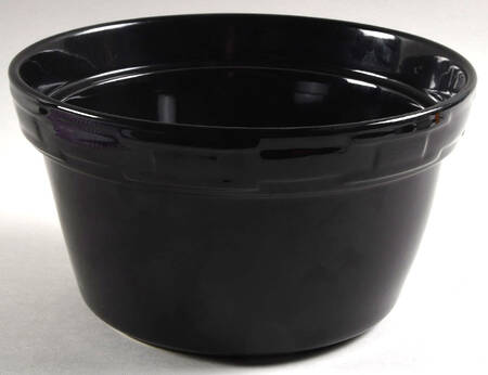 Woven Traditions Ebony 2 Qt Round Covered Casserole No Lid