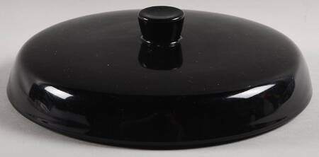 Woven Traditions Ebony Lid for 2 Qt Round Covered Casserole