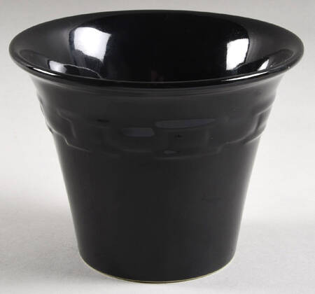 Woven Traditions Ebony 6" Flower Pot No Underplate