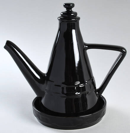 Woven Traditions Ebony Oil and Stopper with Dipping Plate