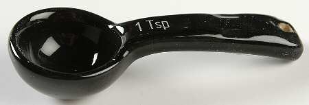 Woven Traditions Ebony 1 Teaspoon Ceramic Measuring Spoon