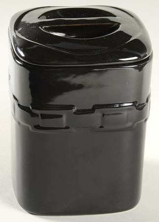 Woven Traditions Ebony Medium Square Canister & Lid
