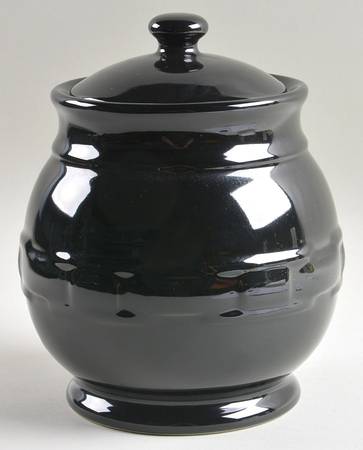 Woven Traditions Ebony Small Canister & Lid