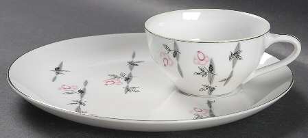 Trellis Snack Plate & Cup Set