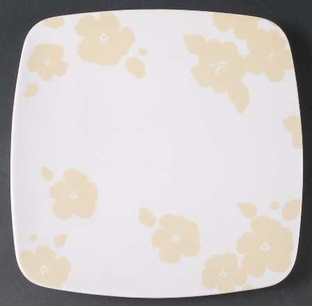 Floral Silhouette Buttercup 12" Square Serving Platter by Lenox