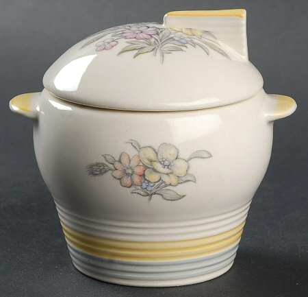 Oslo Surf (Grey Yellow) Sugar Bowl & Lid