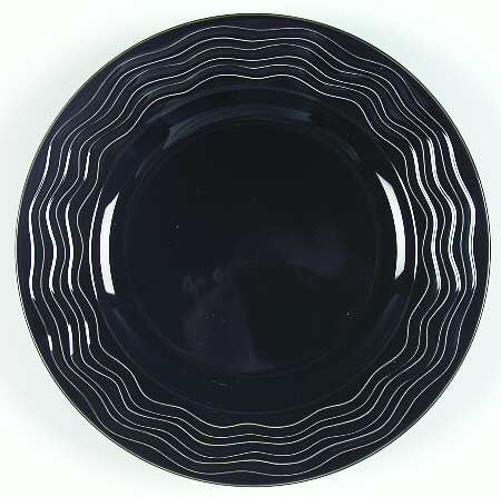 Spyro Black Salad Plate