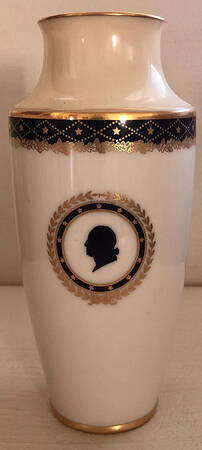 George Washington Black 8" Vase