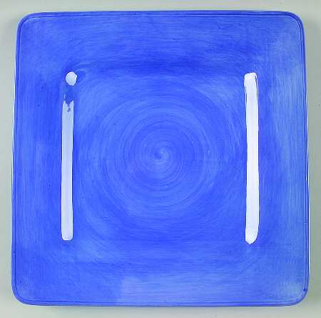 Somerset Blue Square Dinner Plate