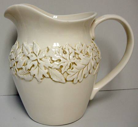 Embossed Leaf 80 Oz Pitcher