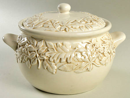 Embossed Leaf Tureen &  Lid