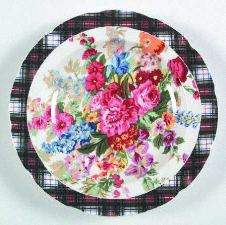 Hampton Floral (No Gold) Rim Soup Bowl