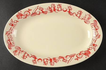 Le Petit Dejeuner 10" Oval Serving Platter