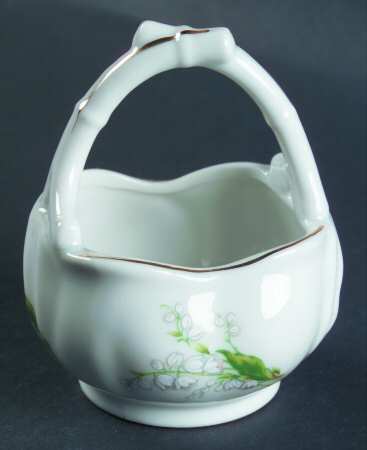 LEF67 (Gold Trim) Small Basket