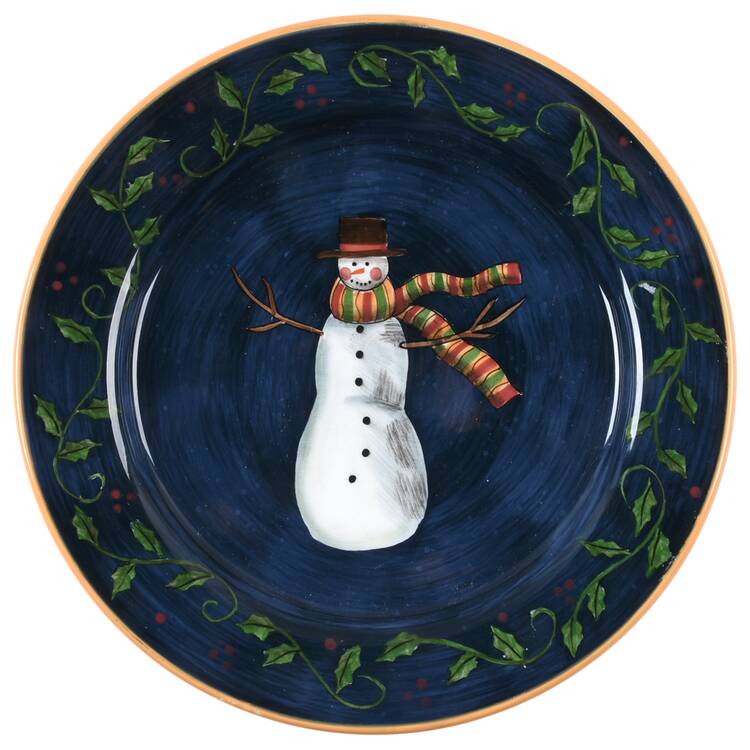 Primitive Colors Christmas Salad Plate