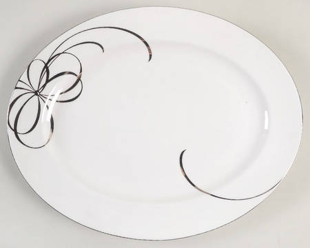 Belle Boulevard 16" Oval Serving Platter