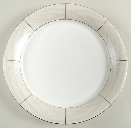 Silk Moire Pearl Salad Plate