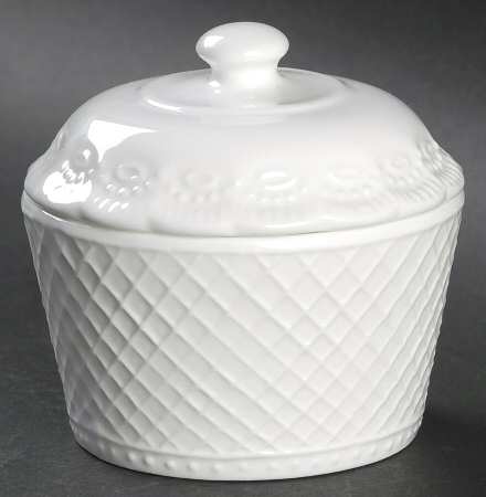 Spring Lace Sugar Bowl & Lid