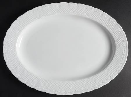 Spring Lace 14" Oval Serving Platter