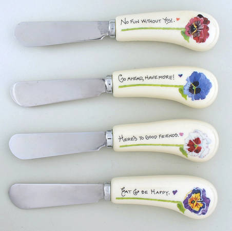 A Proper Tea Individual Spreader - Set of 4 Motifs