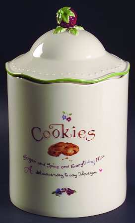 A Proper Tea Cookie Jar & Lid