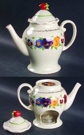 A Proper Tea Wax Tart Warmer-Teapot W/Lid