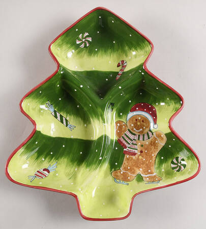Christmas Treat 3 Part Large Tree Shaped Dish