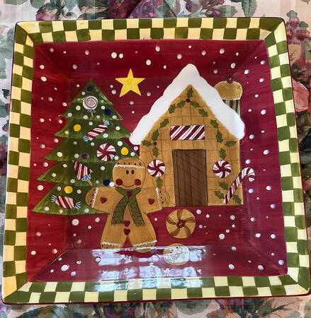 Christmas Treat Square Dinner Plate