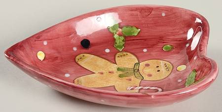 Christmas Treat Heart Shaped Dish