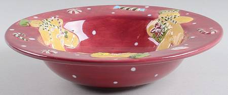 Christmas Treat Large Rim Soup Bowl