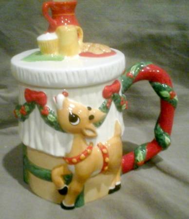 Rudolph the Red-Nosed Reindeer Figural Mug & Lid