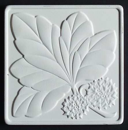 Leaves Square Corkback Coaster