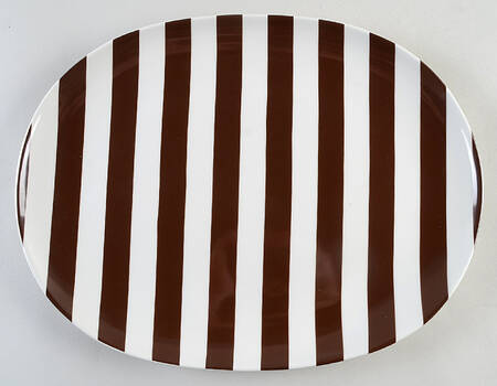 Sag Harbor Chocolate 12" Oval Serving Platter