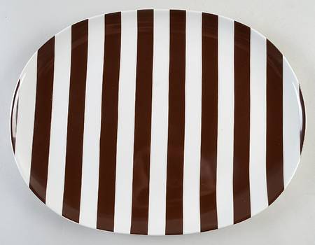 Sag Harbor Chocolate 12" Oval Serving Platter