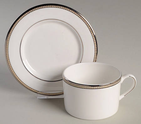 Sonora Knot Flat Cup & Saucer Set