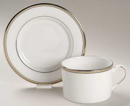 Sonora Knot Flat Cup & Saucer Set