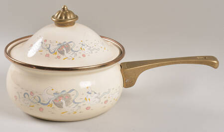 Happy Geese 1 Qt Metal Saucepan