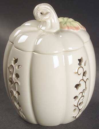 Golden Harvest Pierced Candle Votive & Lid