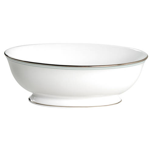 Federal Platinum Blue 9" Oval Vegetable Bowl