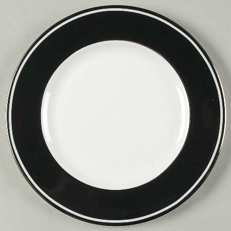 Federal Platinum Black Salad Plate