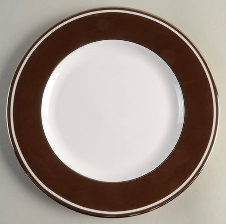 Federal Platinum Chocolate Salad Plate