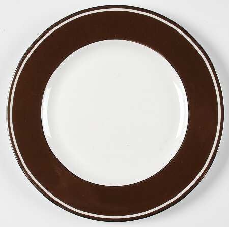 Federal Platinum Chocolate Salad Plate