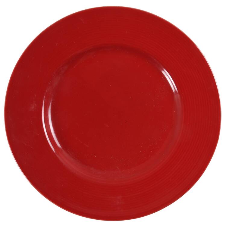 Elements Red Salad/Dessert Plate